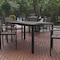 Flash Furniture Gray/Gray 55in x 31in Outdoor Patio Dining Table SB-TB269-GRY-GG - alternate 1